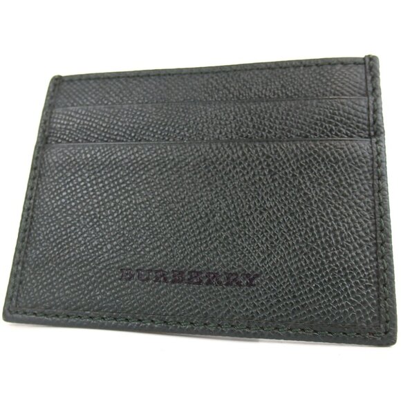 Authentic BURBERRY Card Case leather [Used] - Picture 1 of 11